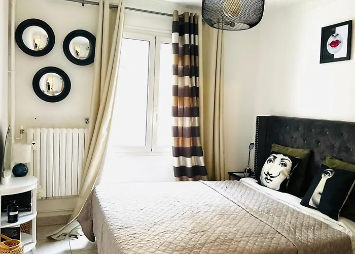 Centre-ville, 2 Bedrooms 6 Pers, Climatisation شقة أنتيب